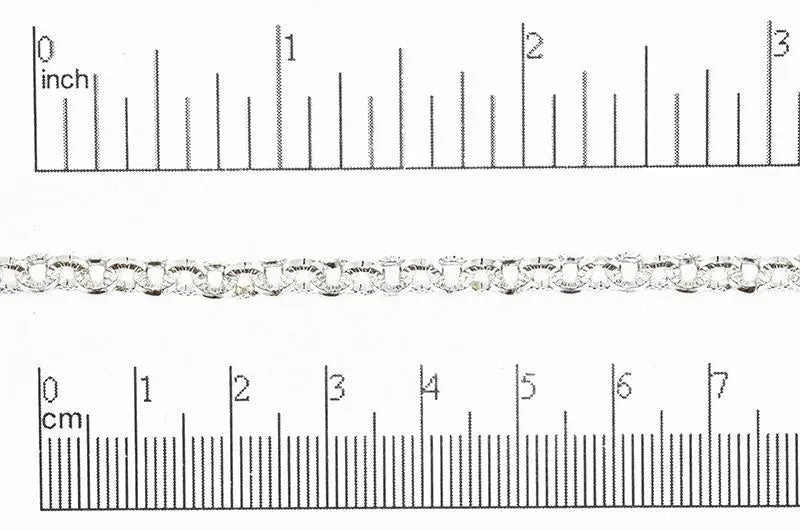 5mm Textured Circular Cable Chain Sold by The Foot - CH- 833