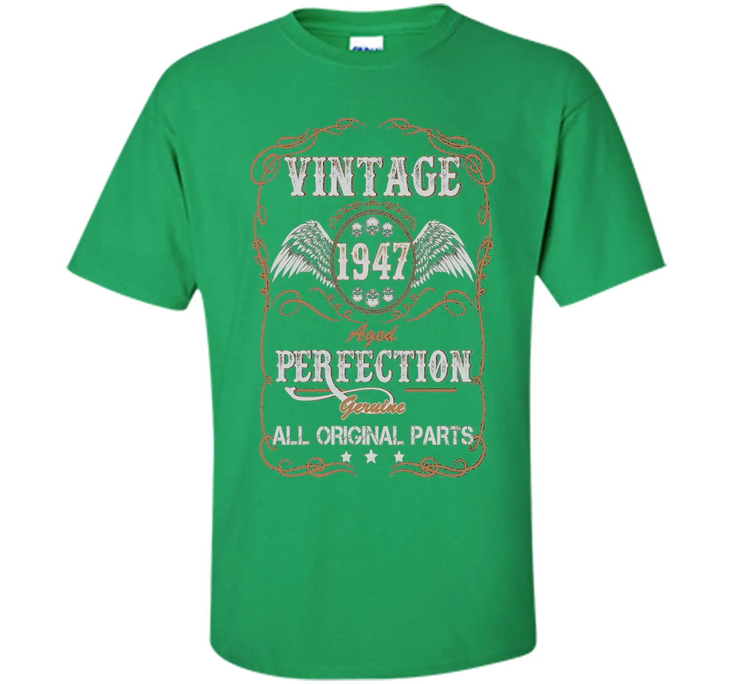 69th Birthday Gift Vintage 1947 All Original Parts T-Shirt