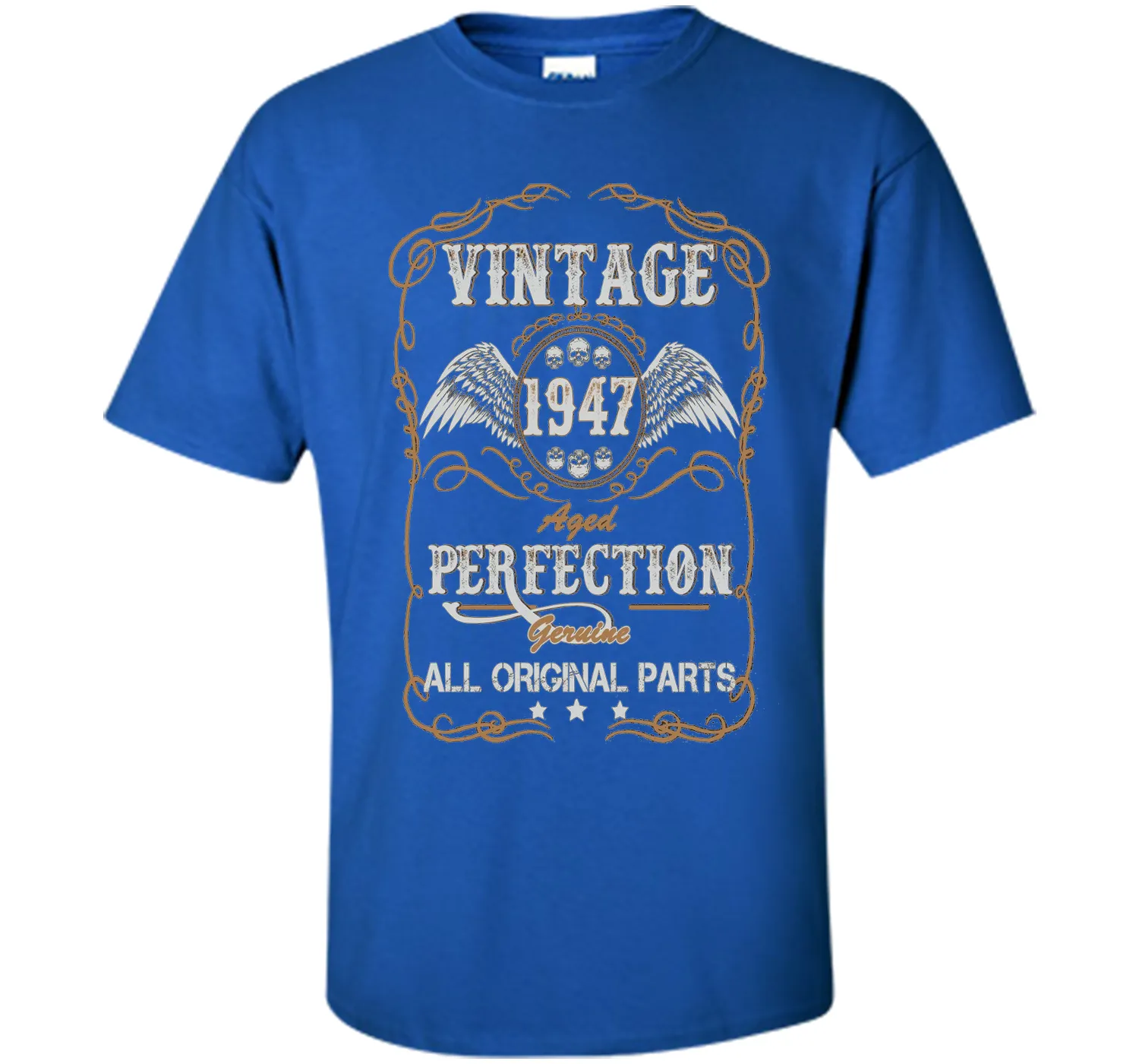 69th Birthday Gift Vintage 1947 All Original Parts T-Shirt