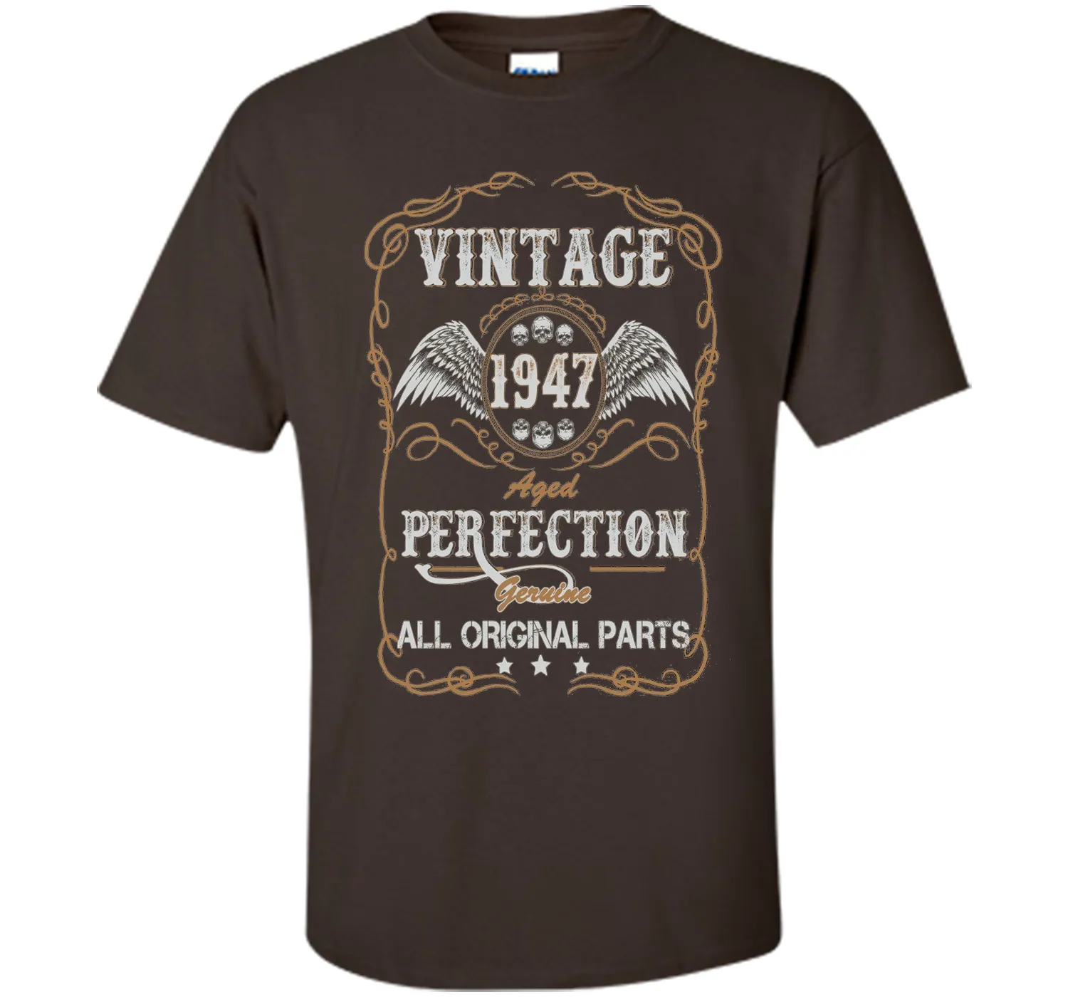 69th Birthday Gift Vintage 1947 All Original Parts T-Shirt