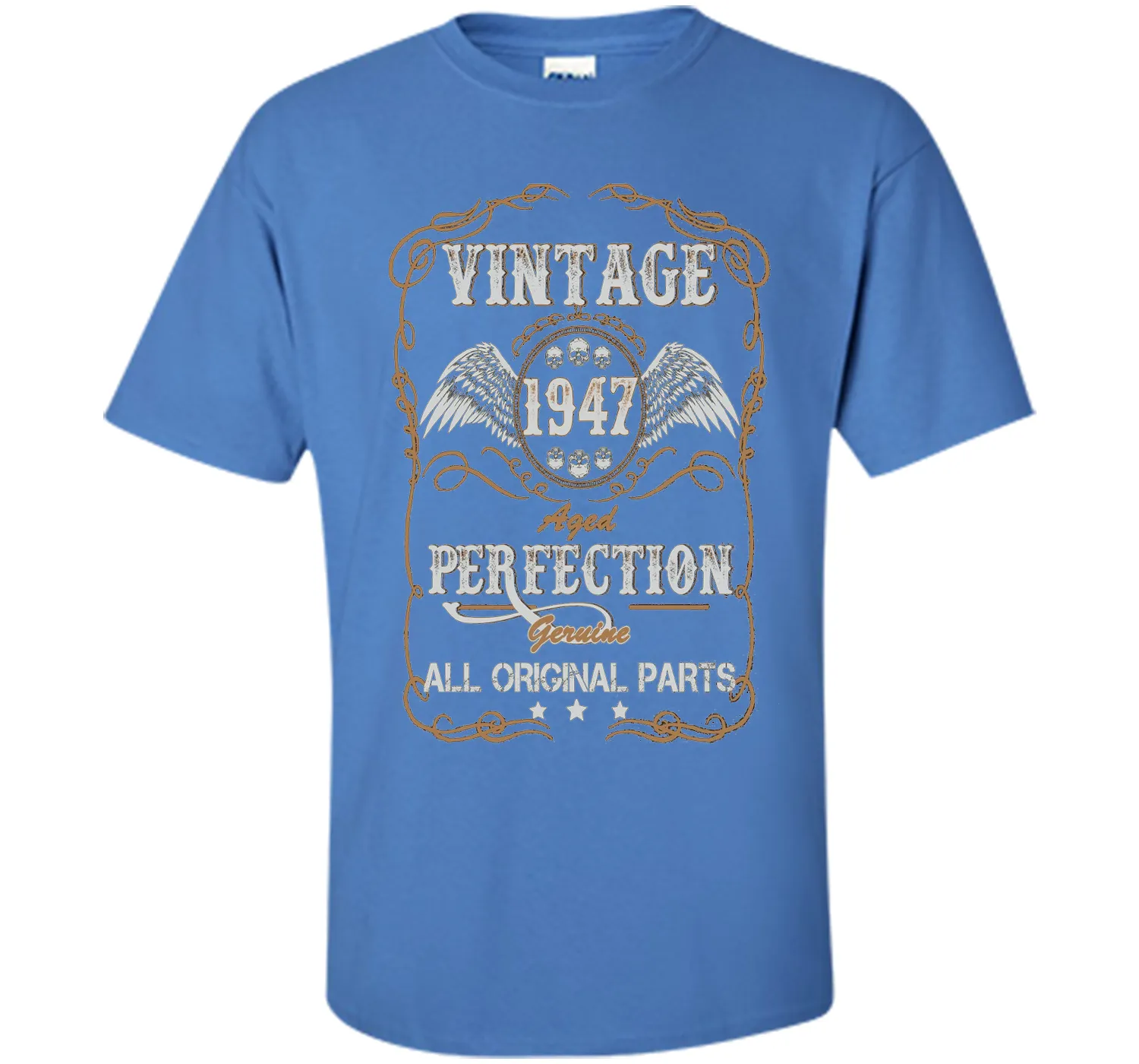 69th Birthday Gift Vintage 1947 All Original Parts T-Shirt