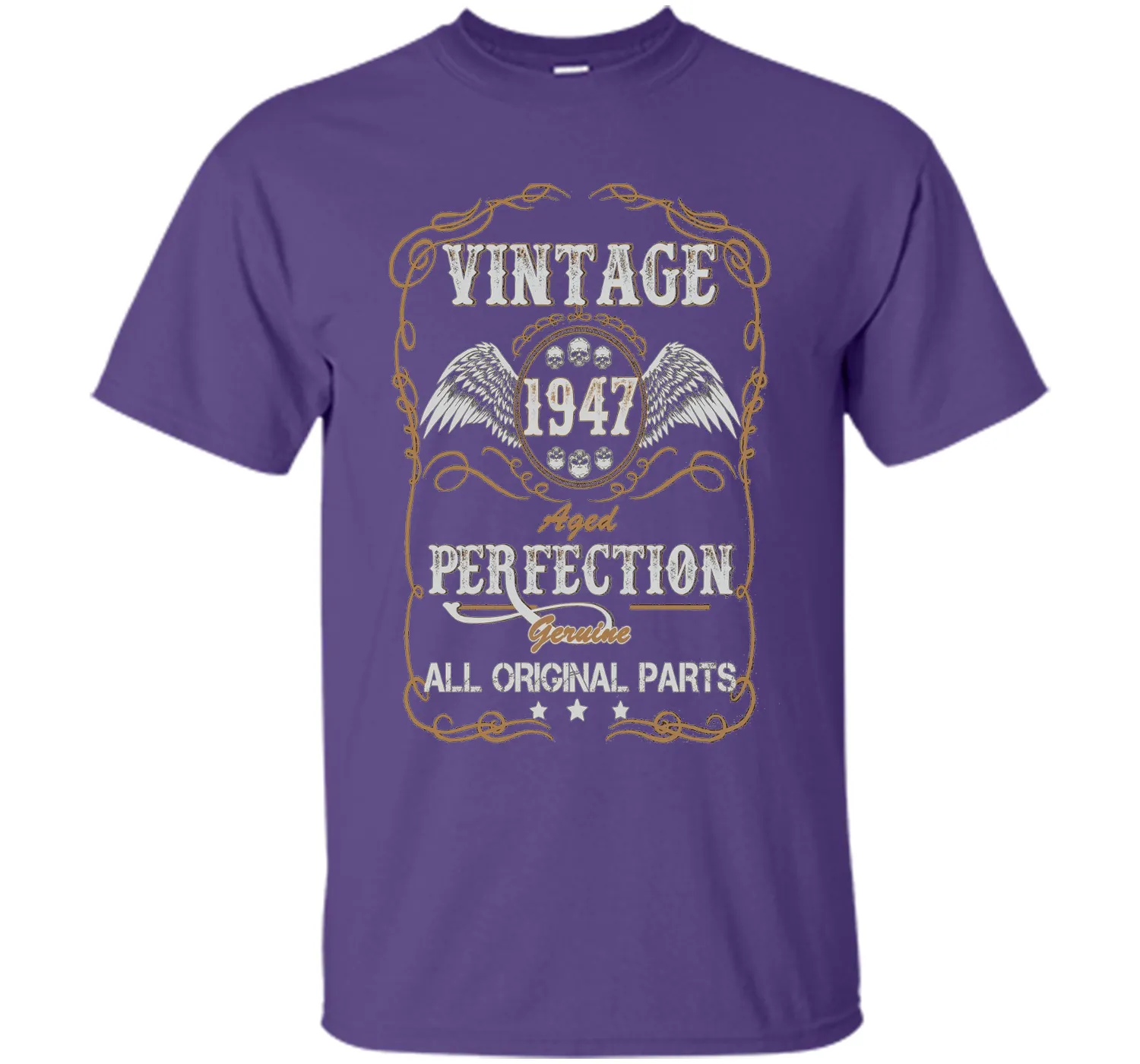 69th Birthday Gift Vintage 1947 All Original Parts T-Shirt