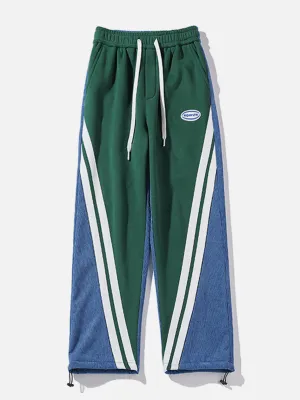 AlanBalen® - Contrast Corduroy Sweatpants