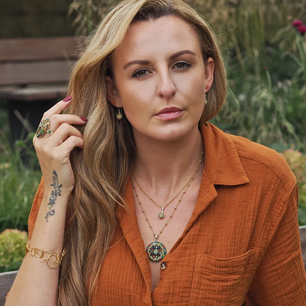 Allegra Vintage Dream Round Drop Earring