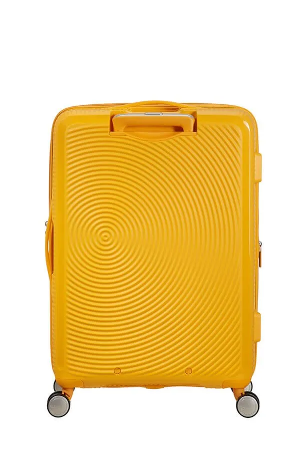 American Tourister Soundbox 67cm Medium Spinner-Expandable | Golden/Yellow