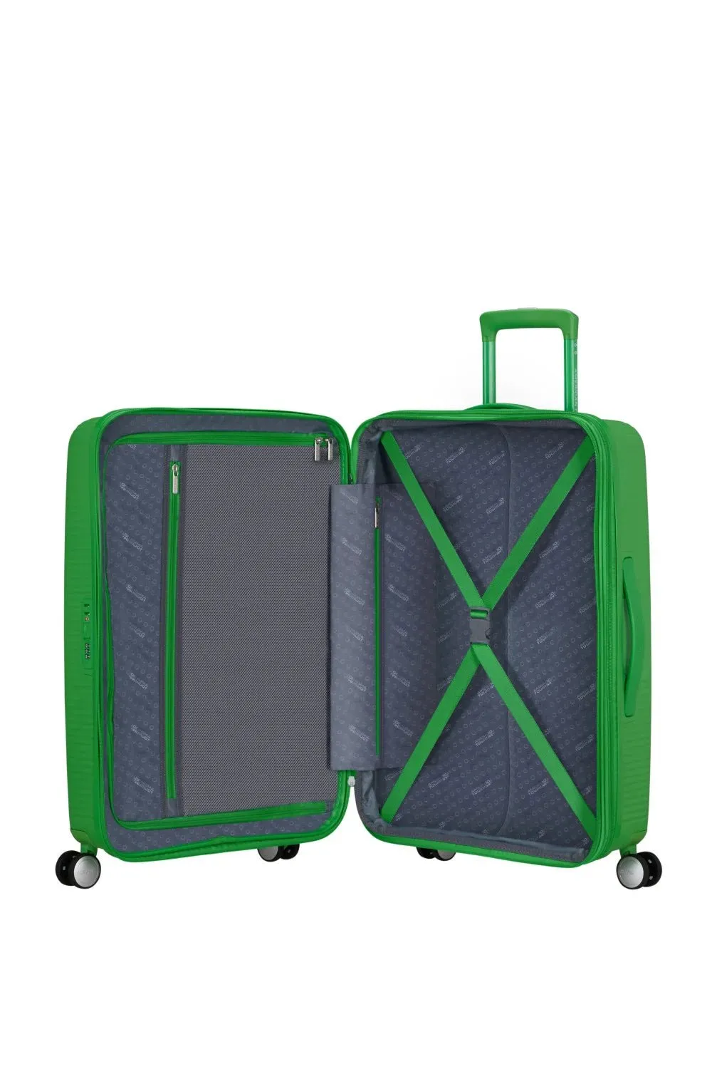 American Tourister Soundbox 67cm Medium Spinner-Expandable | Grass Green