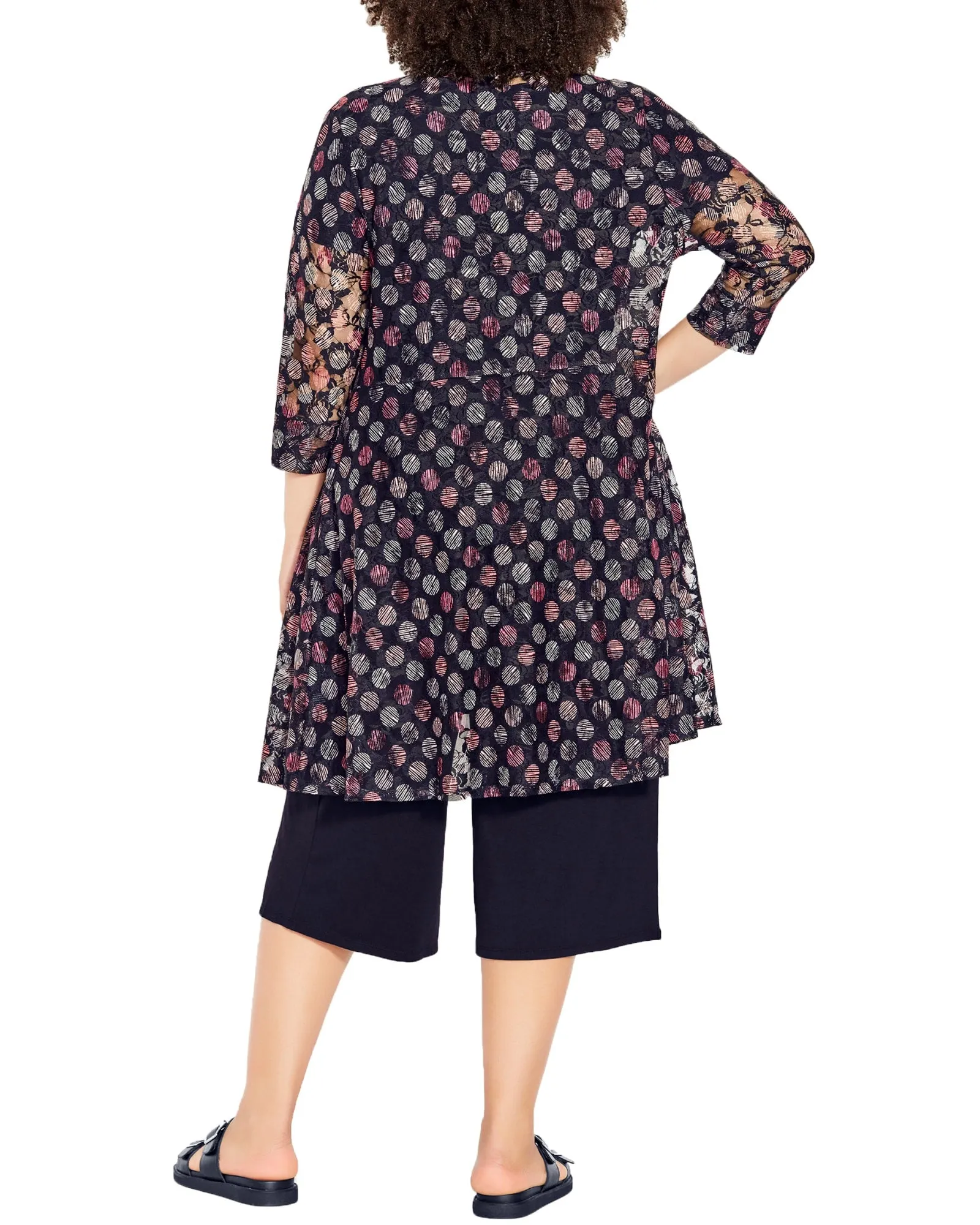 Athena Mesh Cardigan | Black