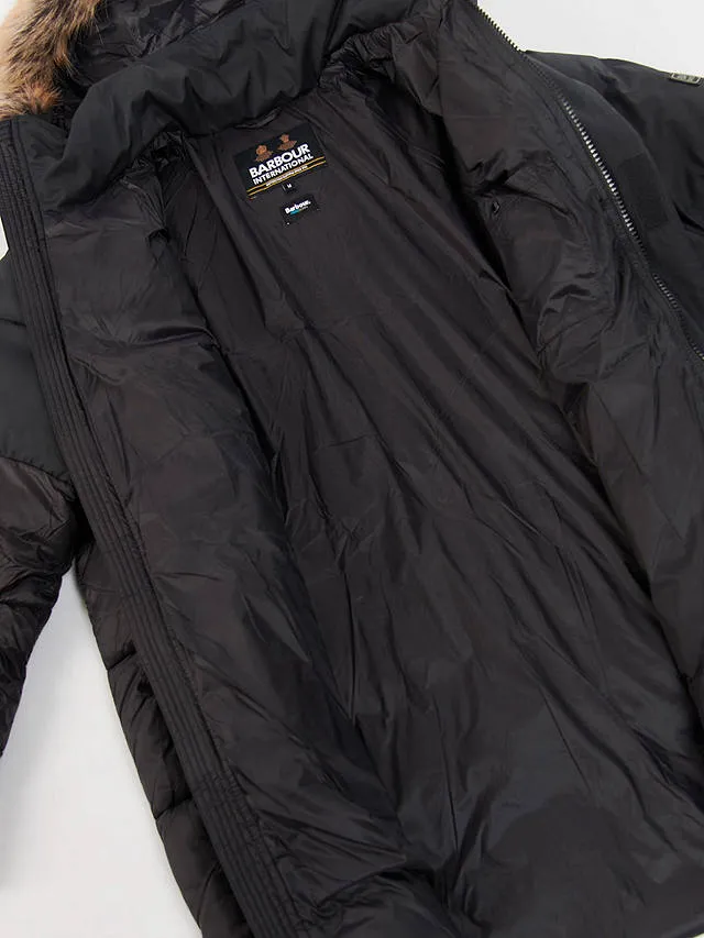 Barbour International Contrast Redford Park Black