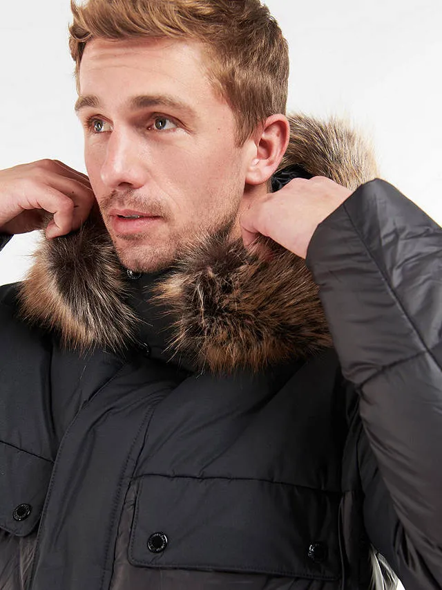 Barbour International Contrast Redford Park Black