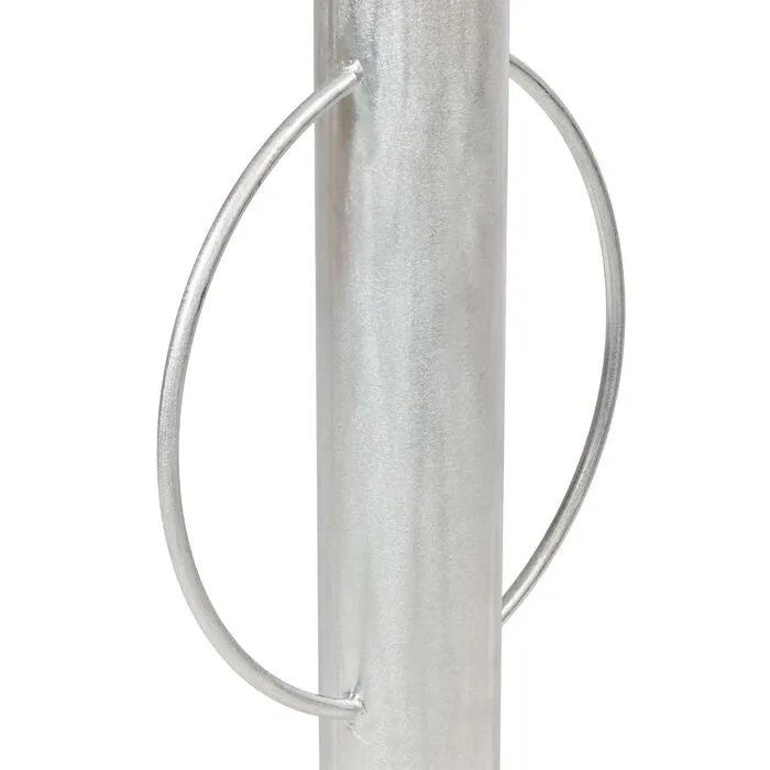 Bollard Bike Rack Surface Mounted Circle - Galvanised