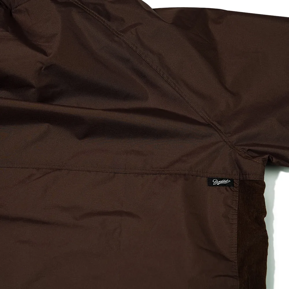 BOTH SIDES HOODED ANORAK JACKET CHOCOLATE