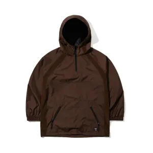 BOTH SIDES HOODED ANORAK JACKET CHOCOLATE