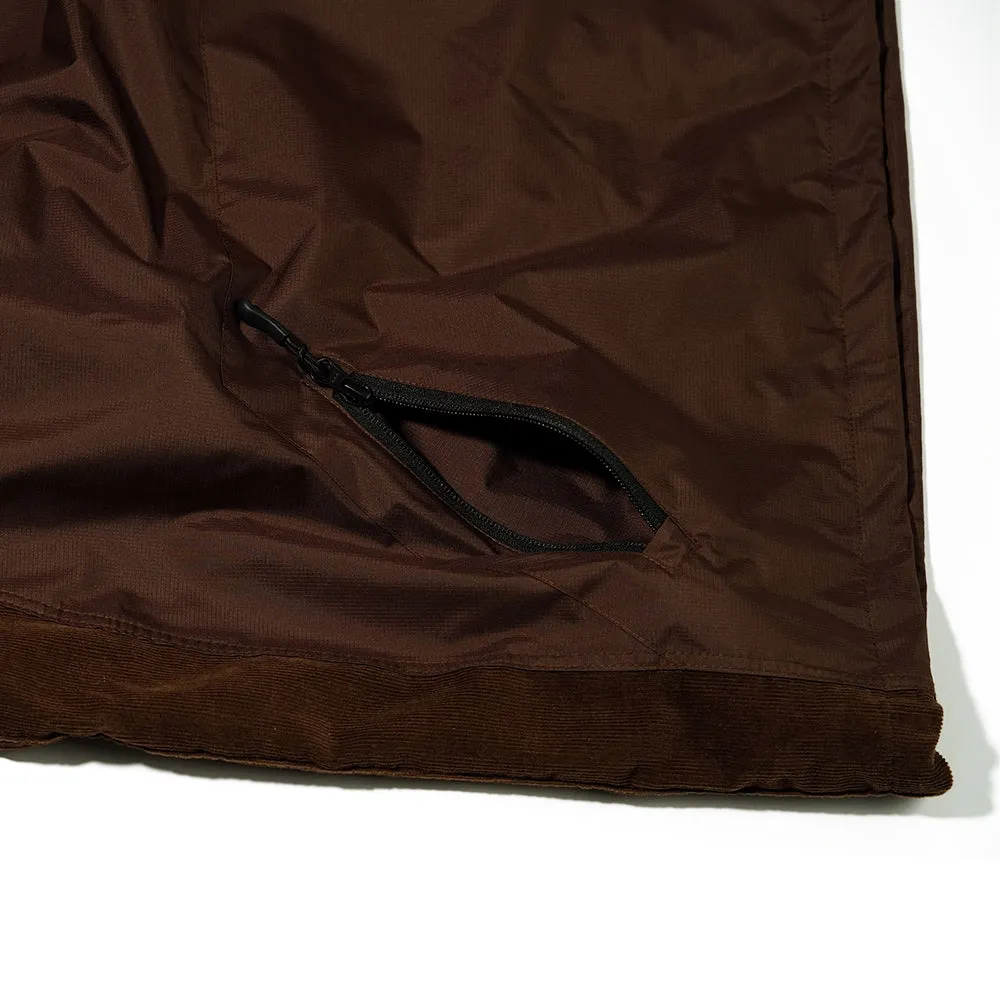 BOTH SIDES HOODED ANORAK JACKET CHOCOLATE