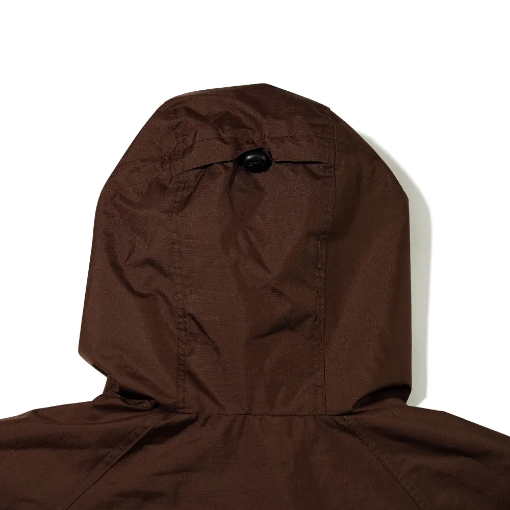 BOTH SIDES HOODED ANORAK JACKET CHOCOLATE