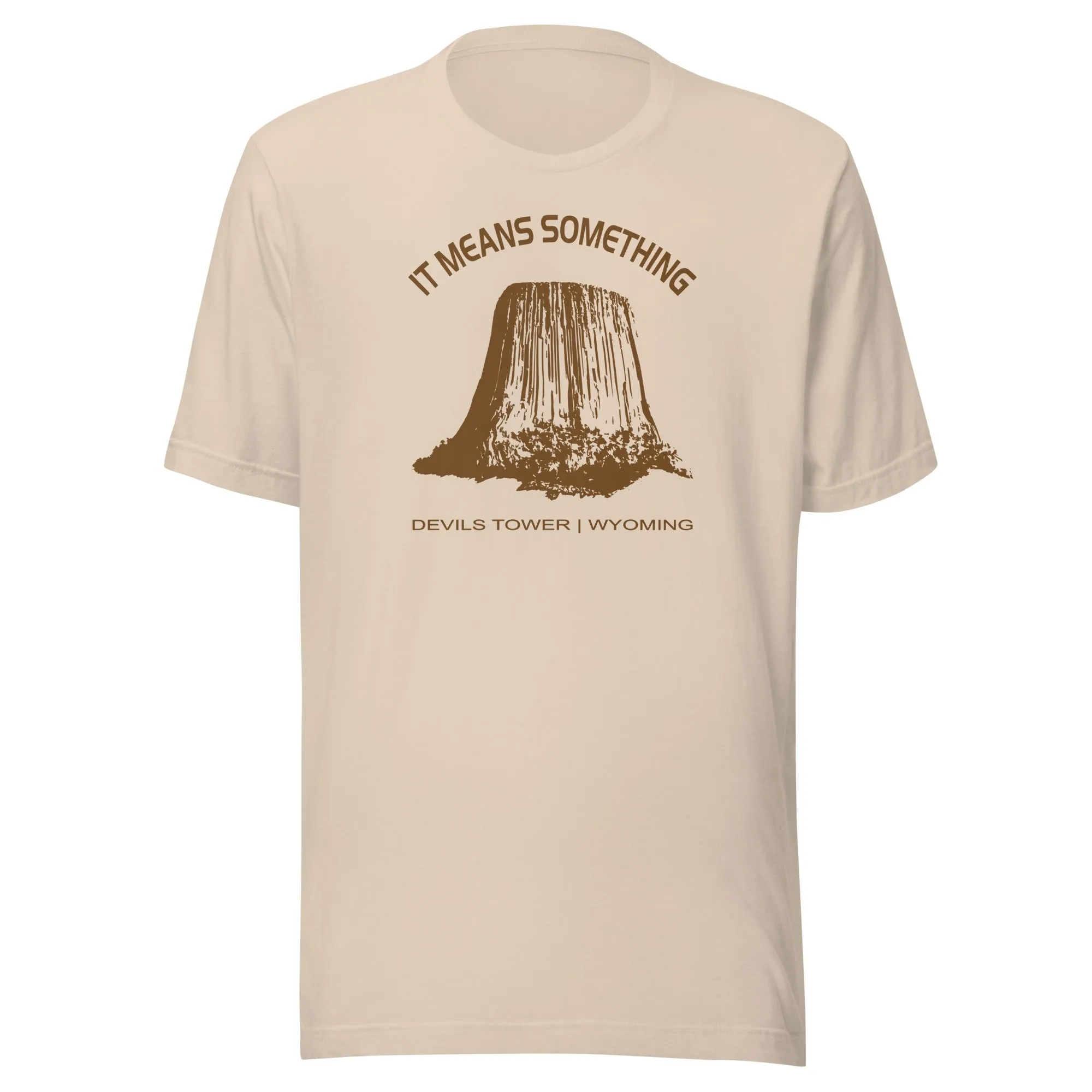 Close Encounters Devil's Tower T Shirt - "It Means Something" Retro 1970s movie Tee