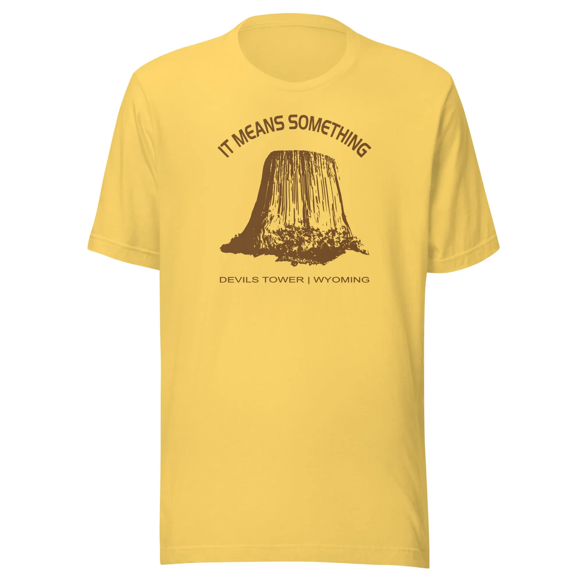 Close Encounters Devil's Tower T Shirt - "It Means Something" Retro 1970s movie Tee