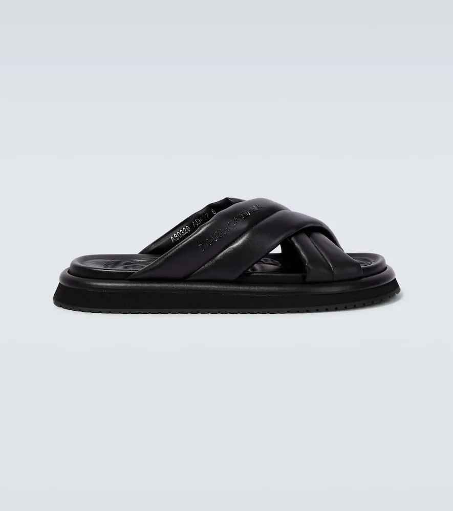 Dolce&Gabbana Padded crossover slides