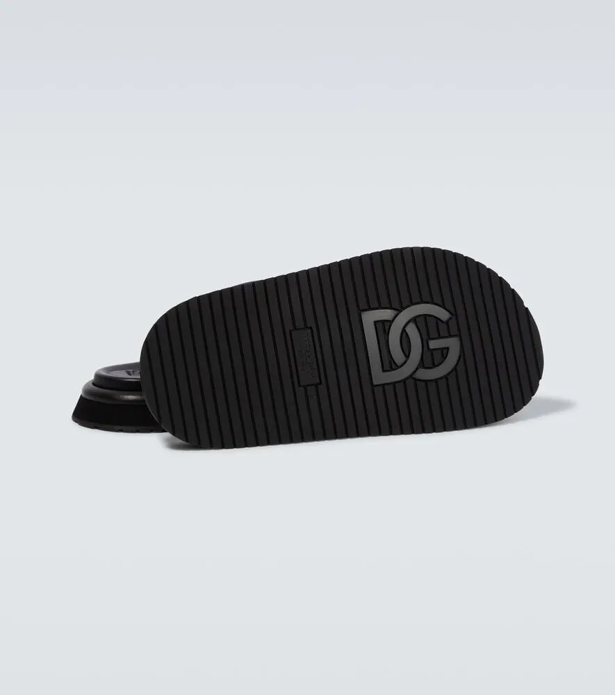 Dolce&Gabbana Padded crossover slides