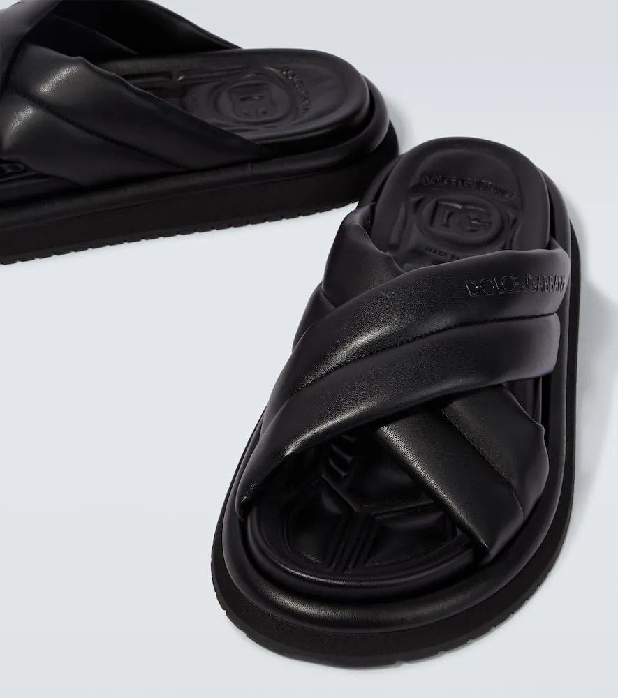 Dolce&Gabbana Padded crossover slides