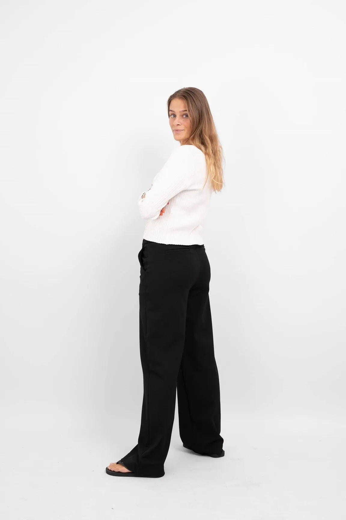 Elly Frill Cardigan - Snow White