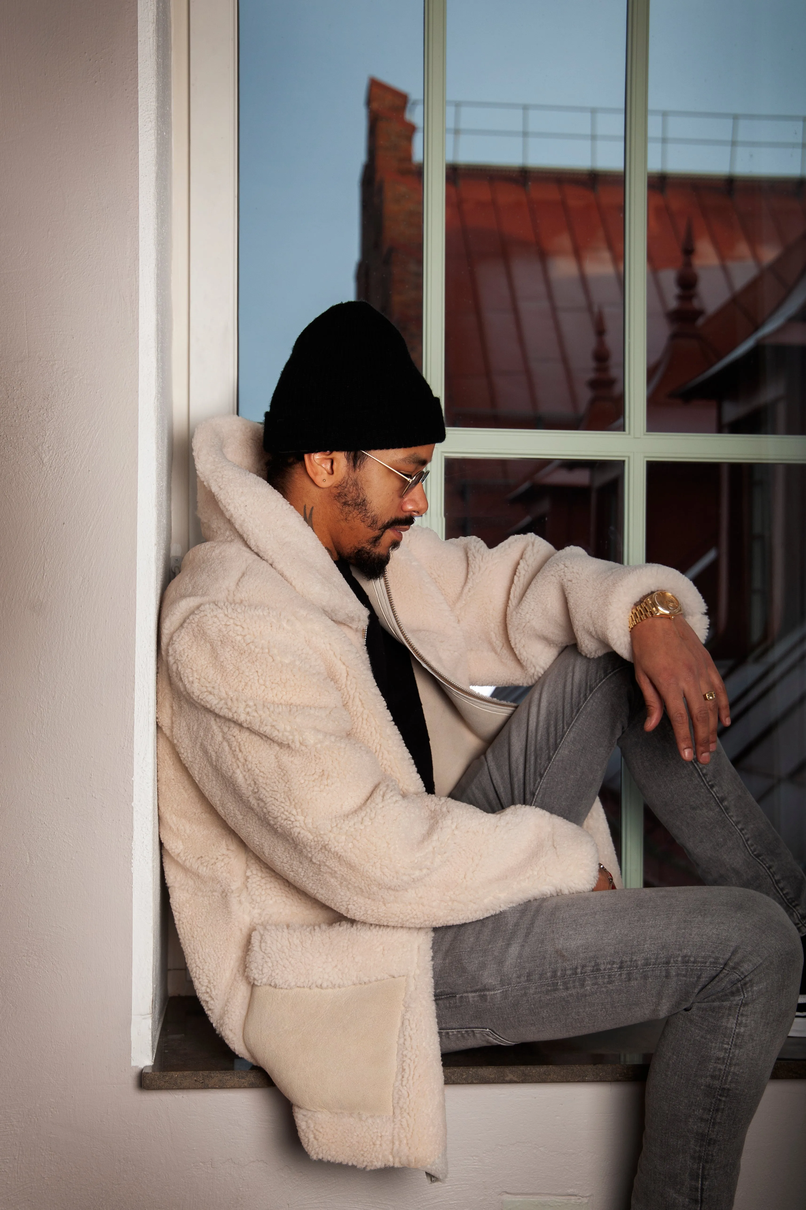 Fabio Shearling White
