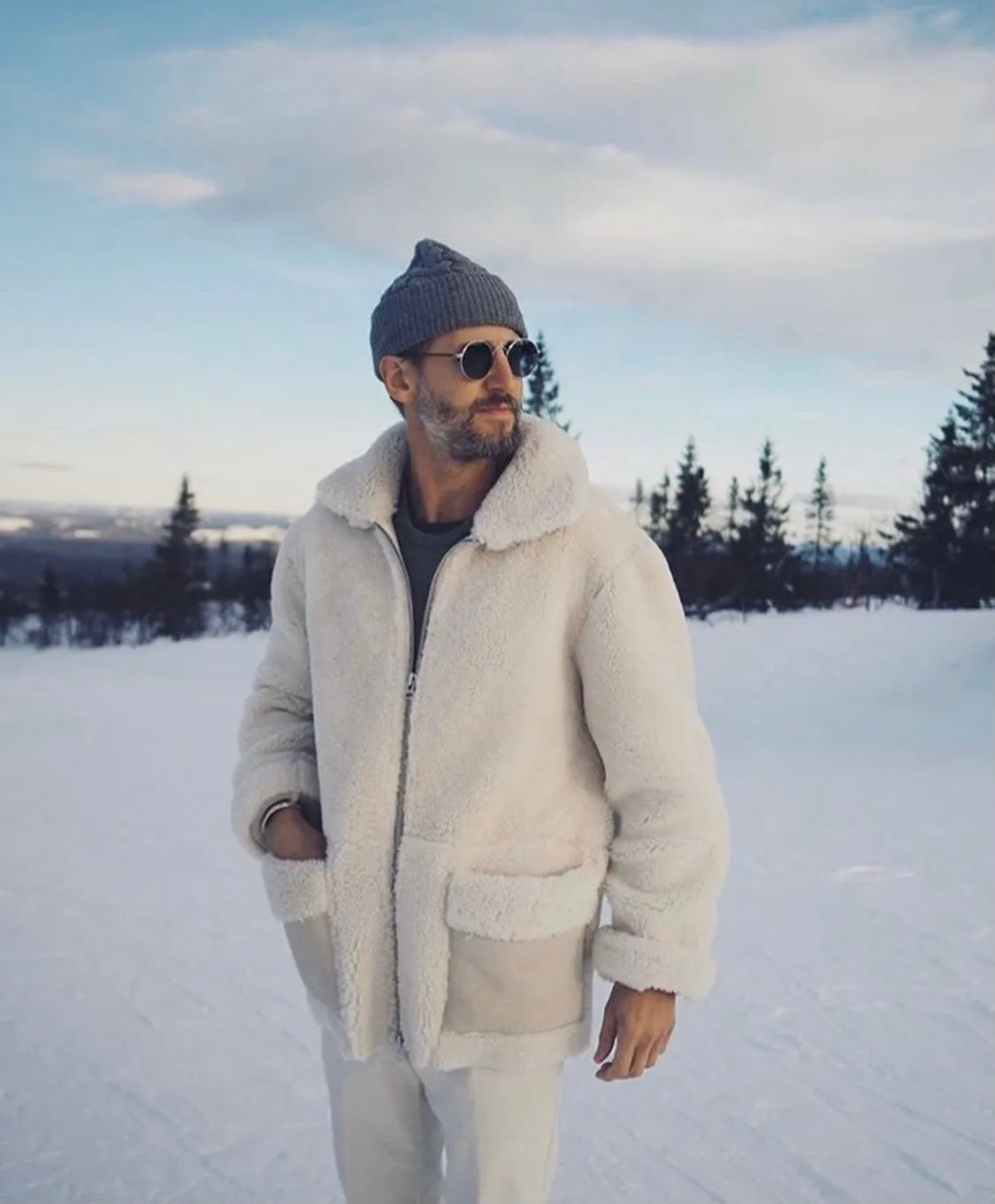 Fabio Shearling White