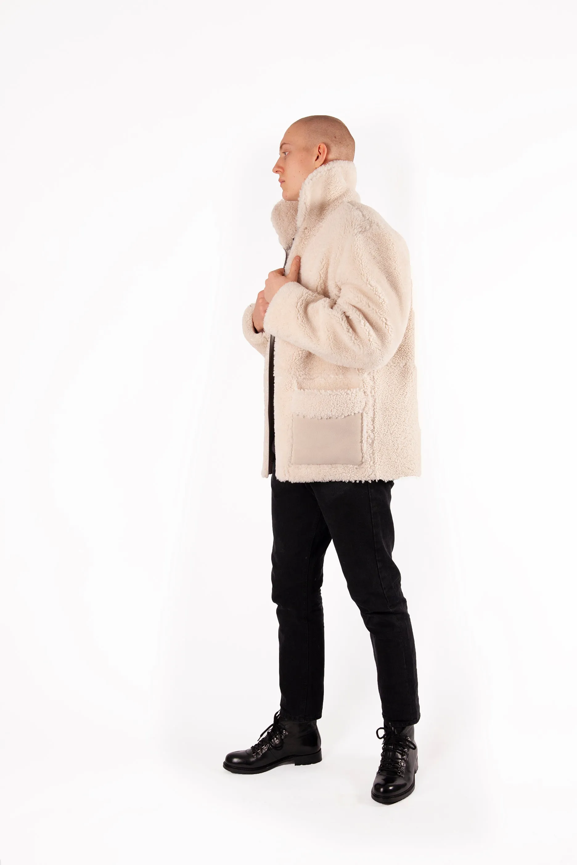 Fabio Shearling White