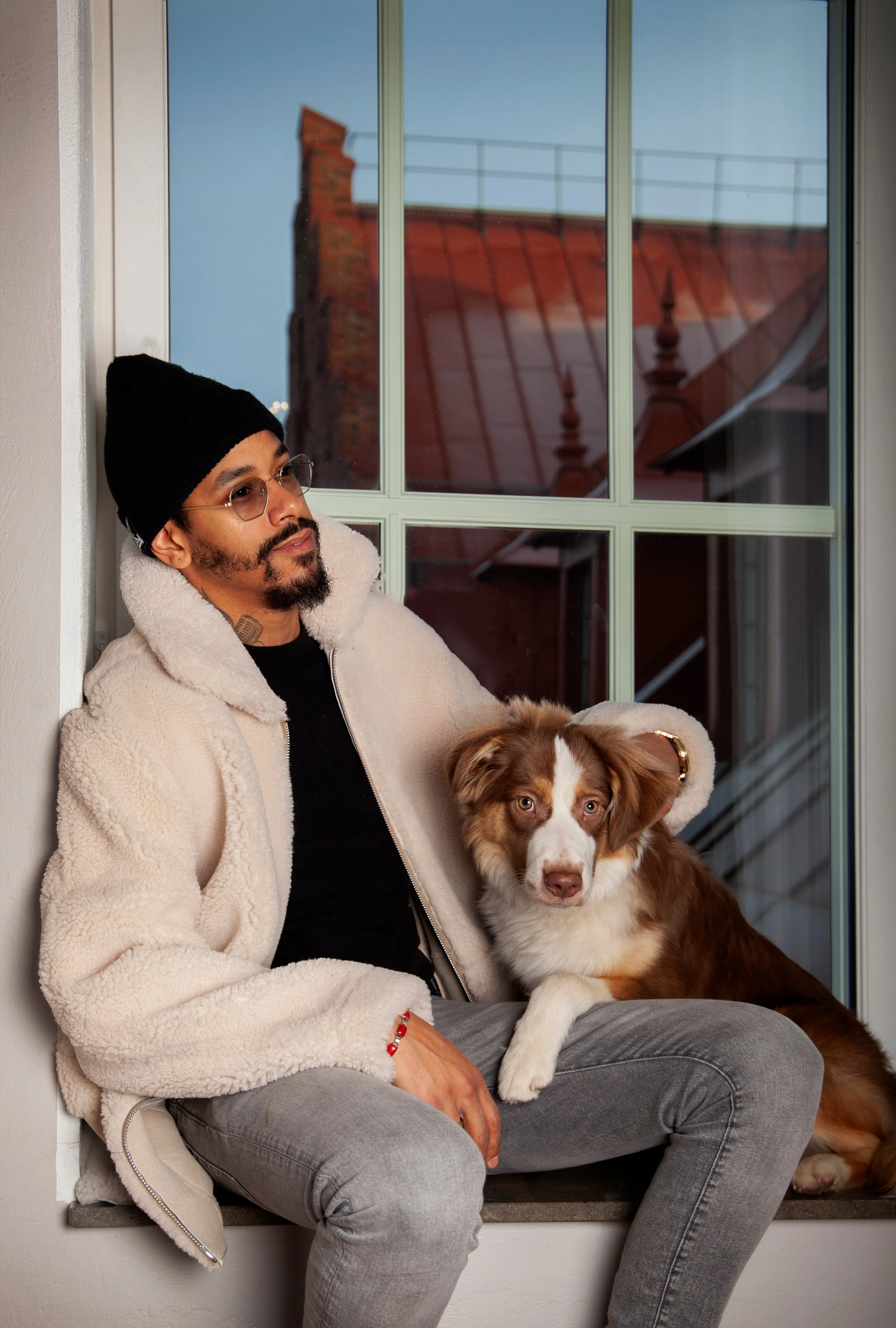 Fabio Shearling White