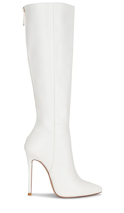FEMME LA Miliano Faux Leather Boot in White
