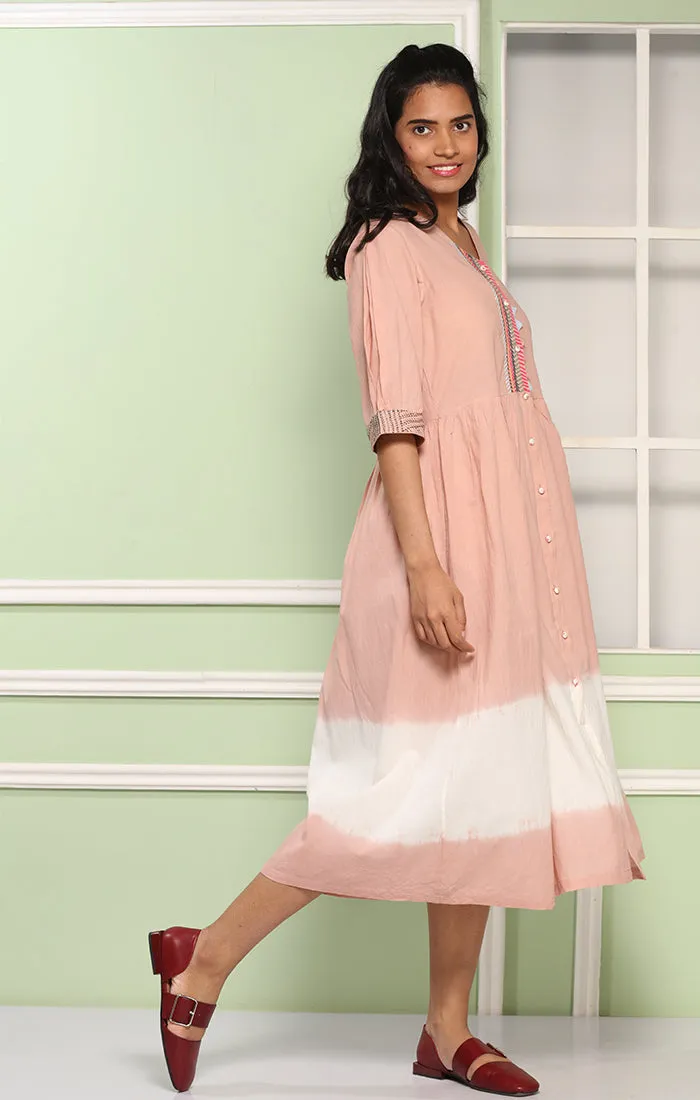 Flamingo Pink Shirt Dress