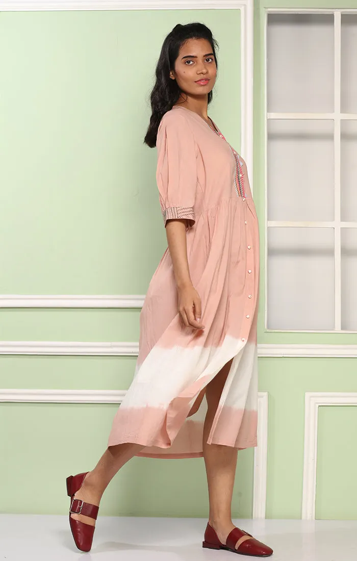 Flamingo Pink Shirt Dress