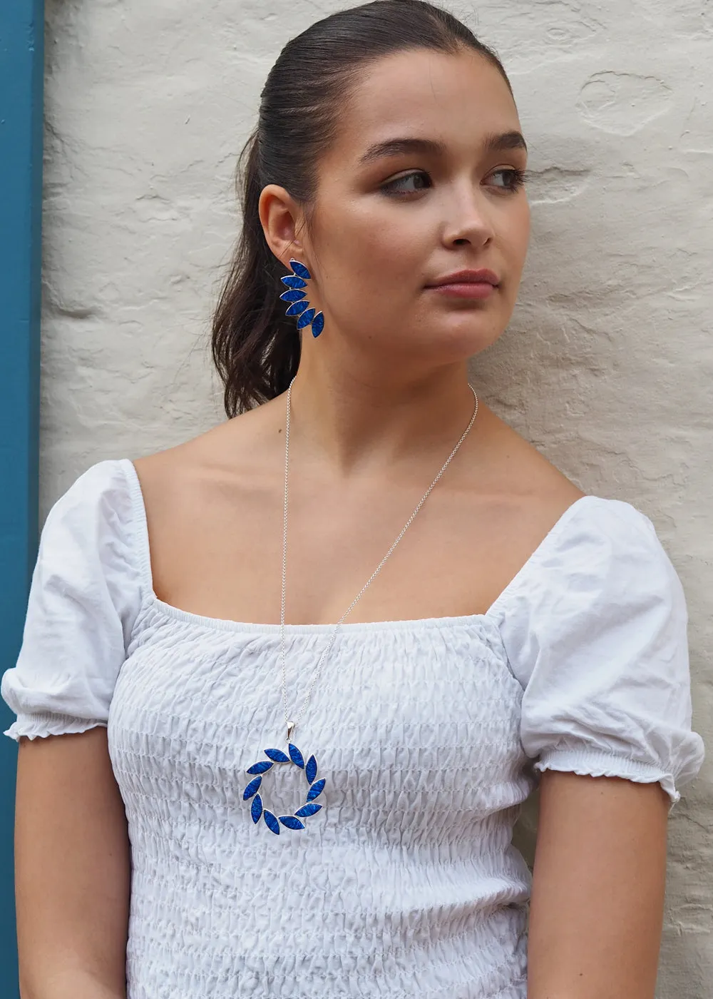 Flinder Larisa Blue Earrings