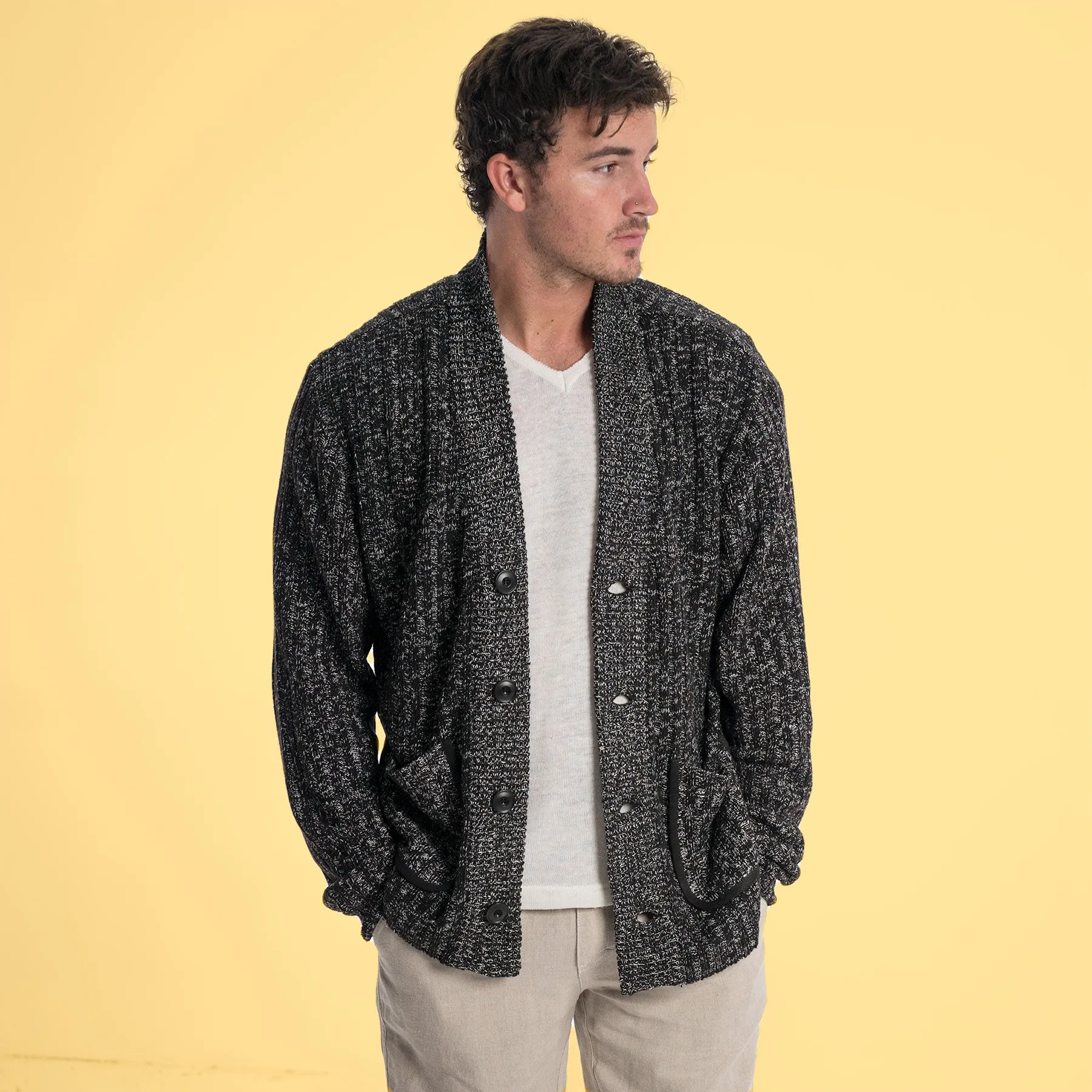 GRENOBLE 100% Organic Hemp Cardigan Sweater (Unisex)
