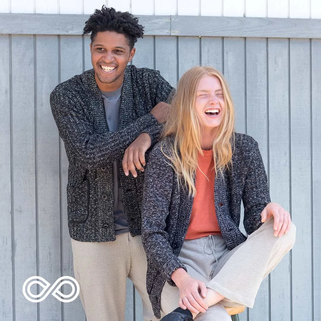 GRENOBLE 100% Organic Hemp Cardigan Sweater (Unisex)