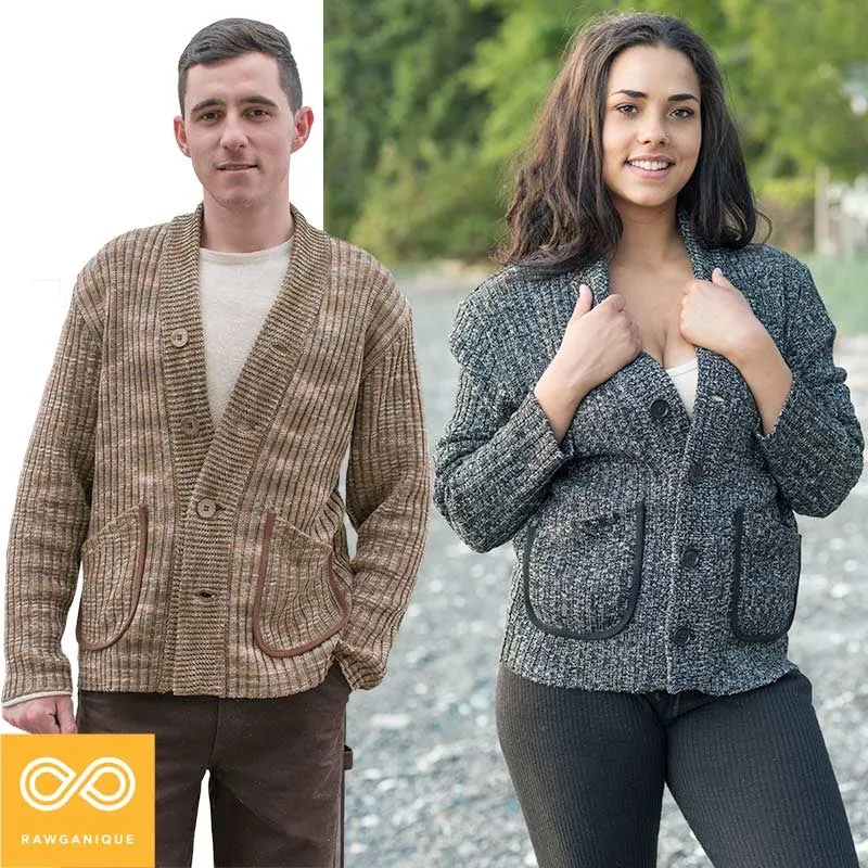 GRENOBLE 100% Organic Hemp Cardigan Sweater (Unisex)