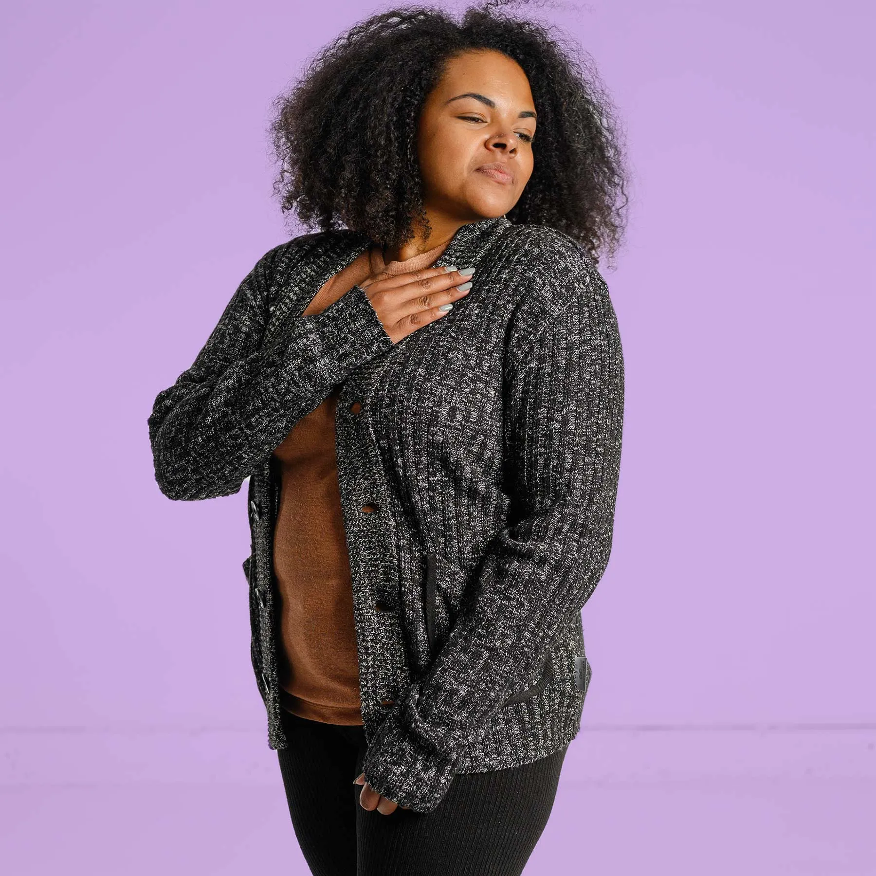 GRENOBLE 100% Organic Hemp Cardigan Sweater (Unisex)