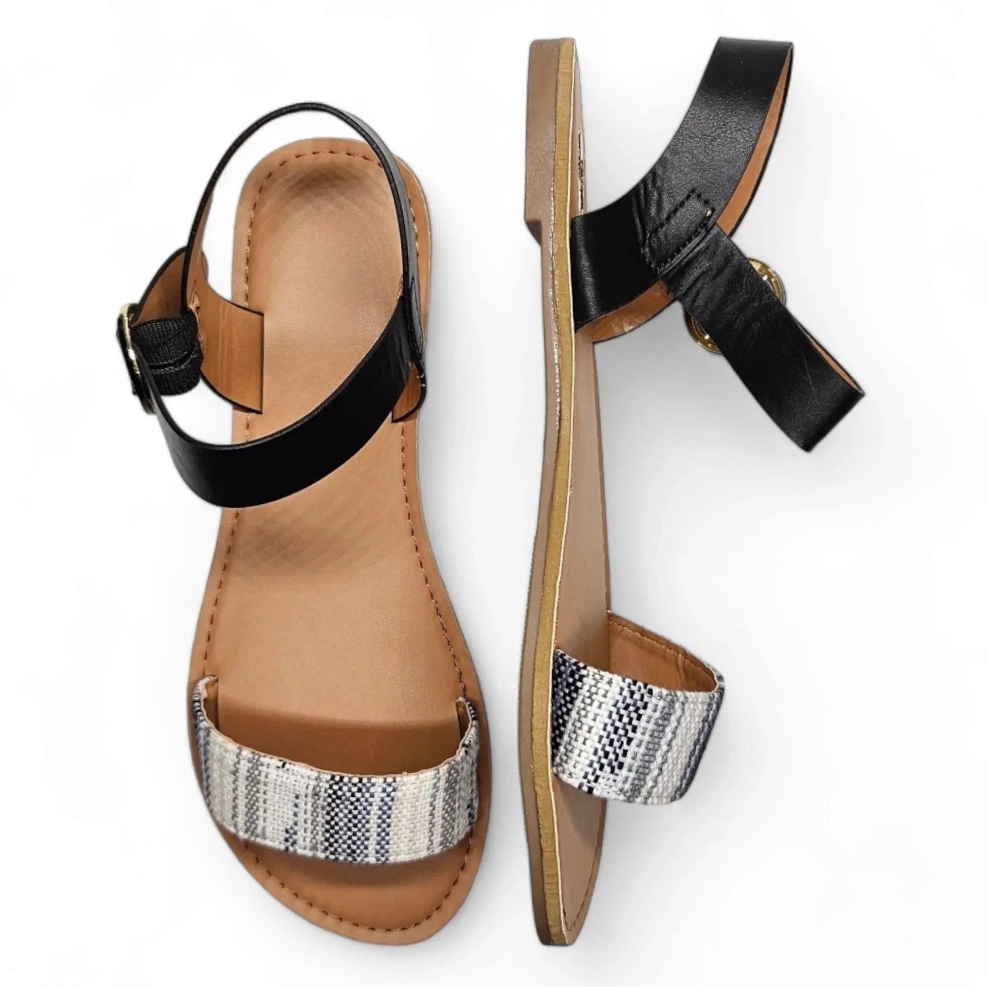Grey & White Athena Sandal