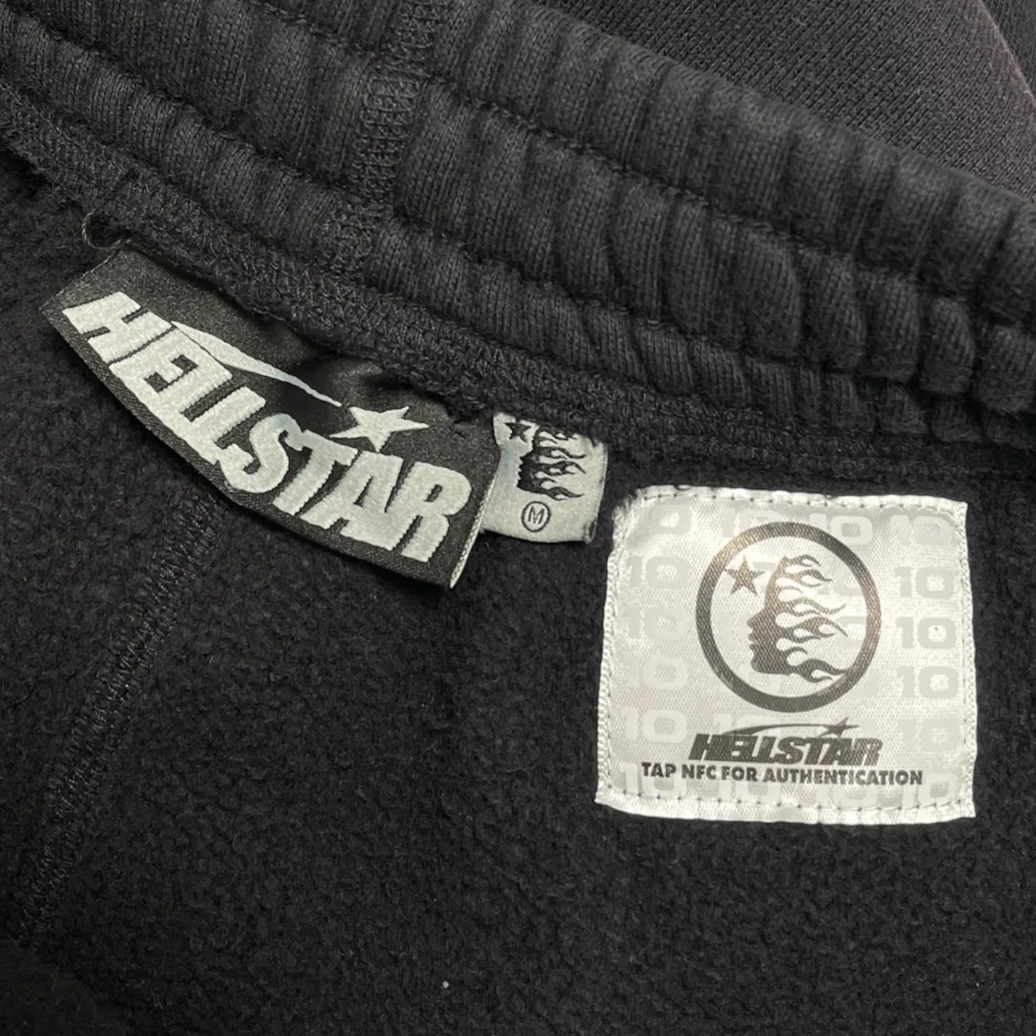 Hellstar Studios Airbrushed Skull Sweatpants Black (Elastic Bottom)