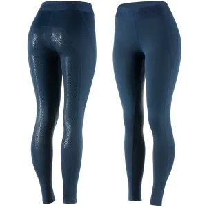 Horze Madison Women's Silicone FS Tights (Navy)
