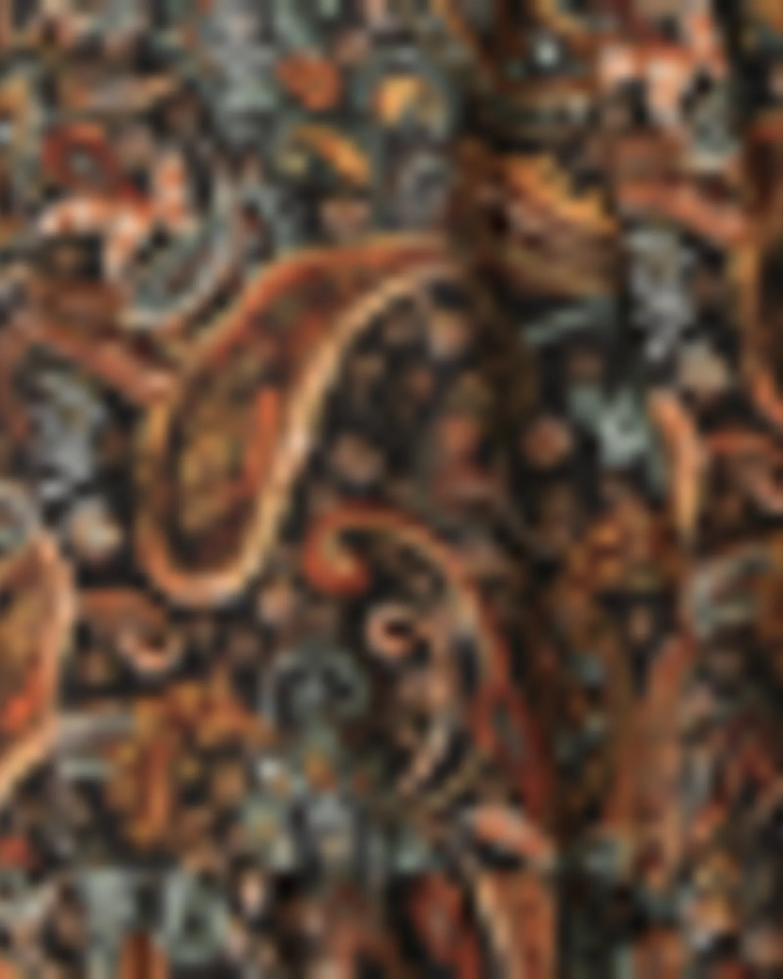 Joya Paisley-Print Midi Dress | Black