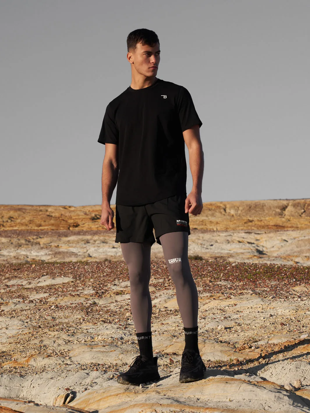 Mens Essential Tights - Charcoal