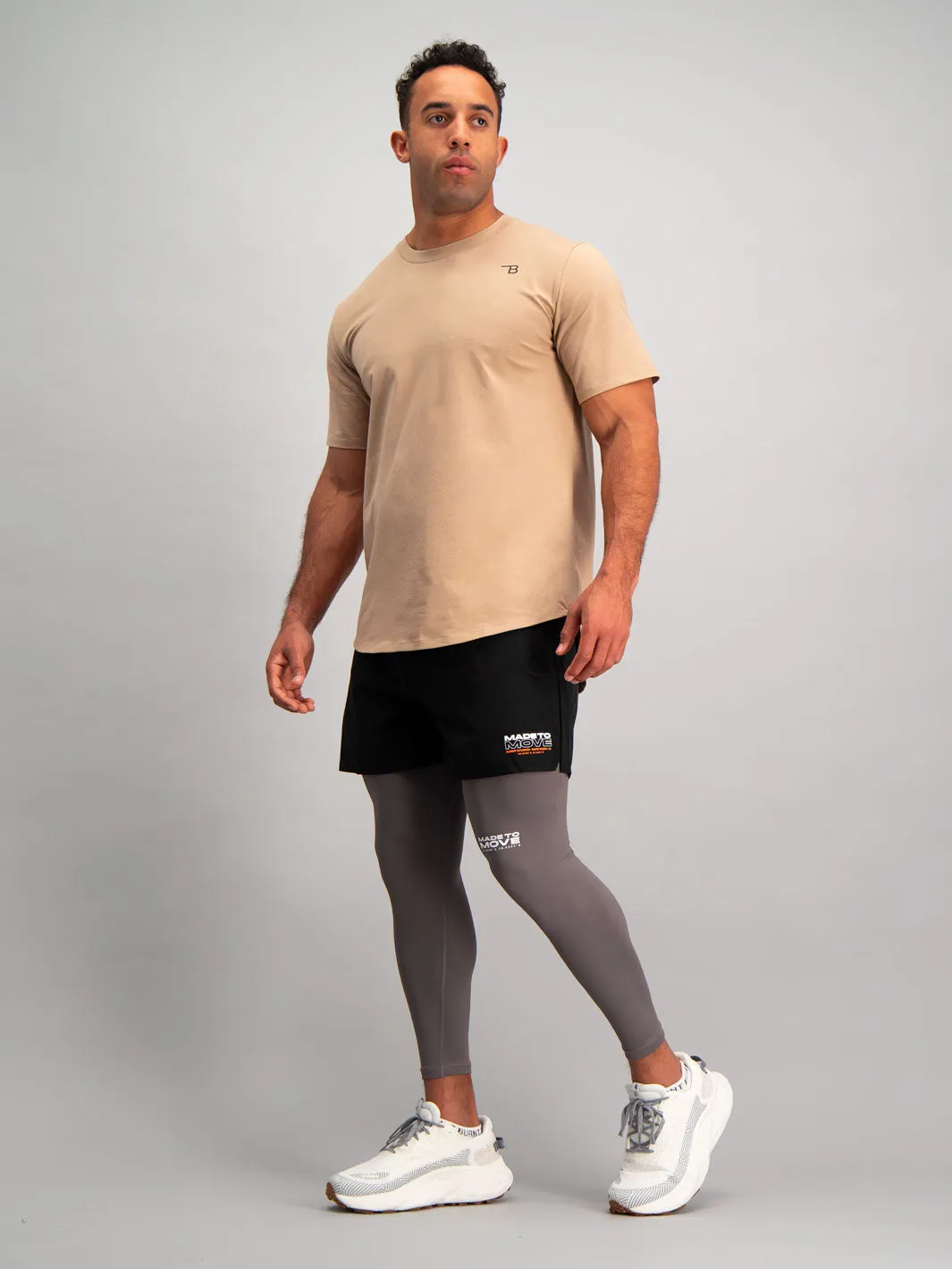 Mens Essential Tights - Charcoal