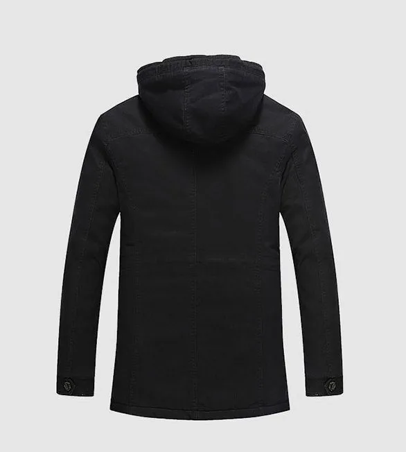 Men's Winter Warm Hooded Cotton Parka | Men's Windbreaker