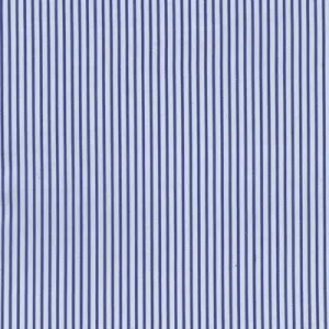 Mid Blue Stripe on White Classic Custom Shirt 50bm50t 50/1*50/1 Sii0030