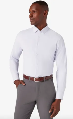 Mizzen   Main Leeward LS Dress Shirt Lilac Check