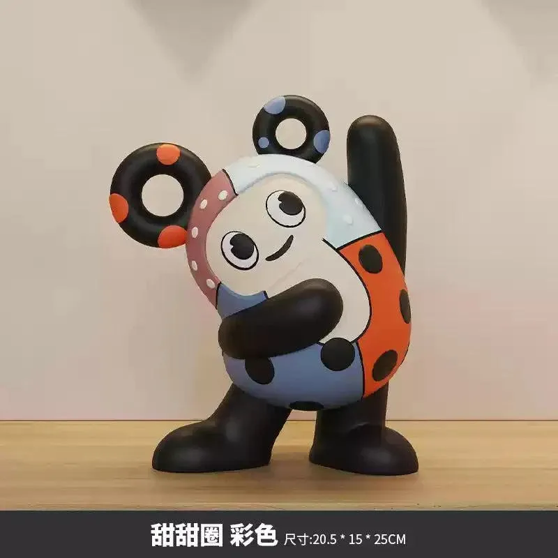 Modern decorative figure happy home, living room or bookcase