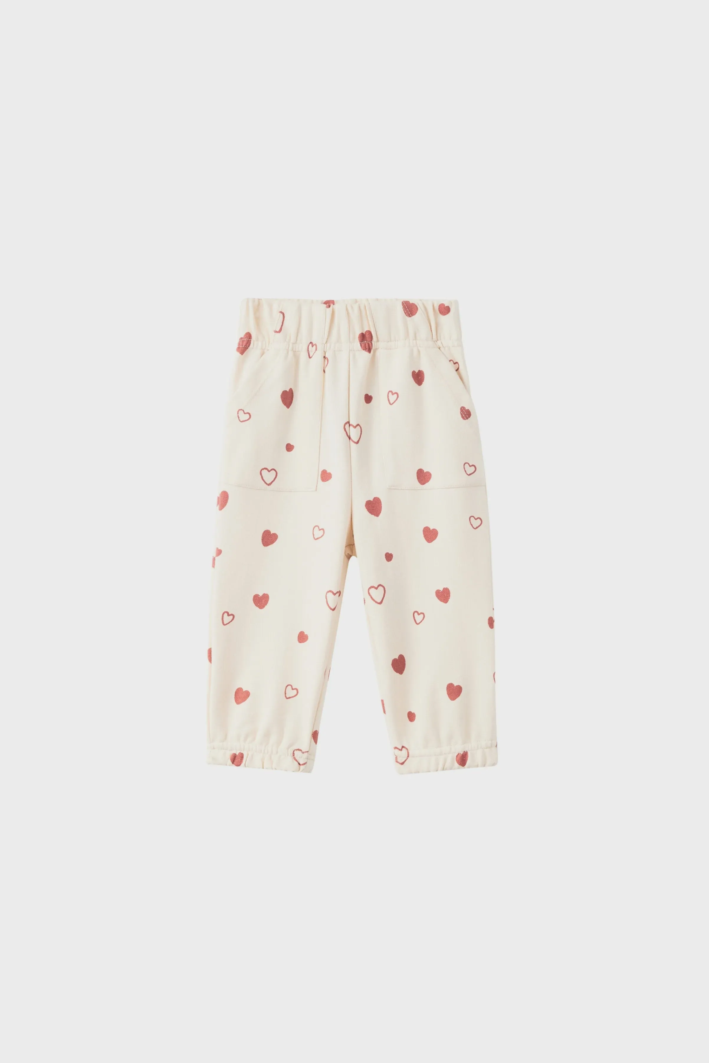 Norsu Organic Toddler French Terry Sweatpant-Hearts