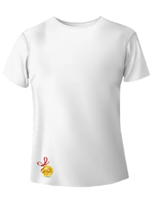 Pallina di Natale oro in miniatura t-shirt