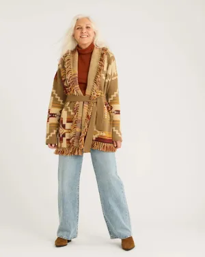 Pendleton Skamania Alpaca Cardigan in Irish Cream Multi