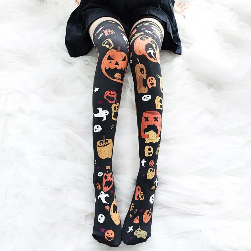 Pumpkin Horror Tights SD00842